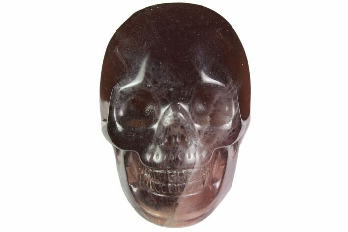 Realistic, Carved, Purple Fluorite Skull #116480
